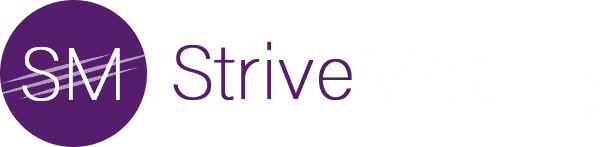 StriveMobility logo with purple and black text.