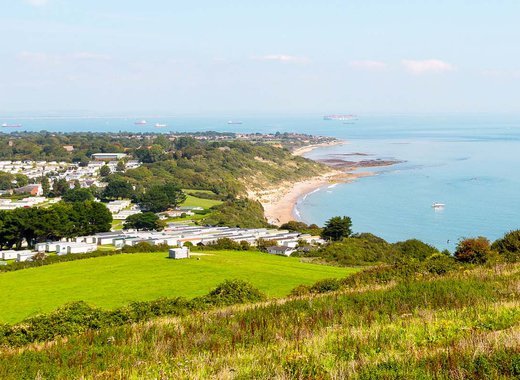 Adapted Caravan at Whitecliff Bay Holiday Park